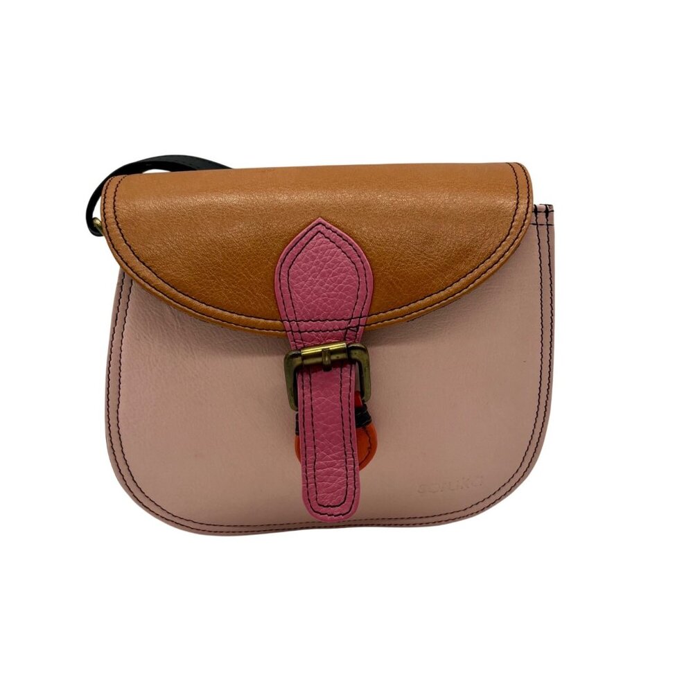 Soruka Multicolored Leather Crossbody Bag